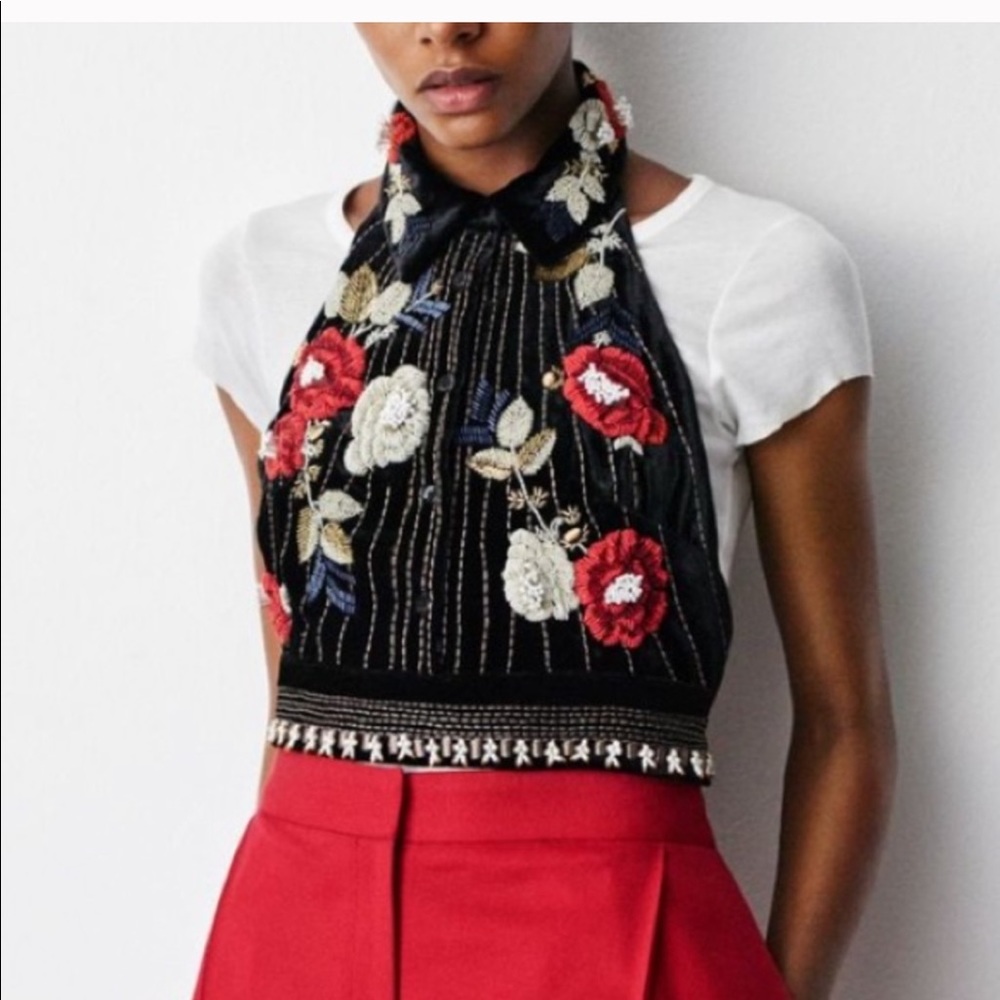 H&M velvet top